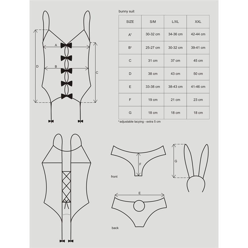 OBSESSIVE - 4 pieces costume "bunny"
