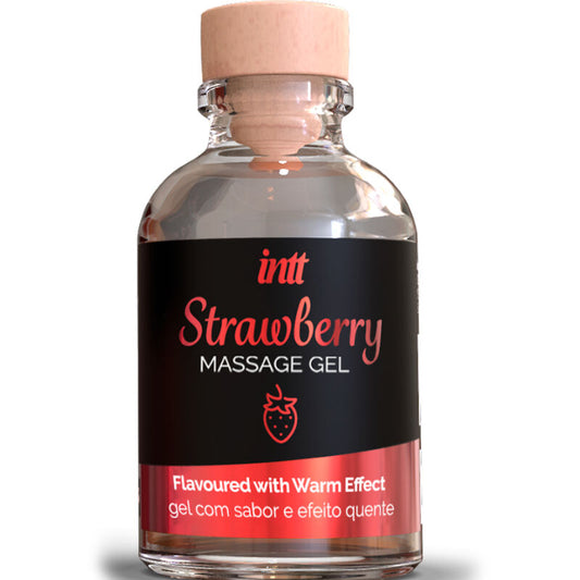 INTT - Strawberry taste massage gel with heating effect