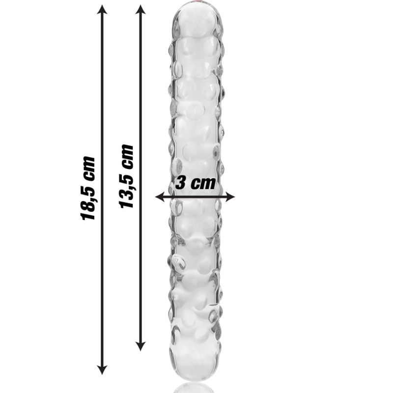 NEBULA SERIES BY IBIZA - Borosilikaatklaasist dildo 18.5 X 3cm (mudel15)