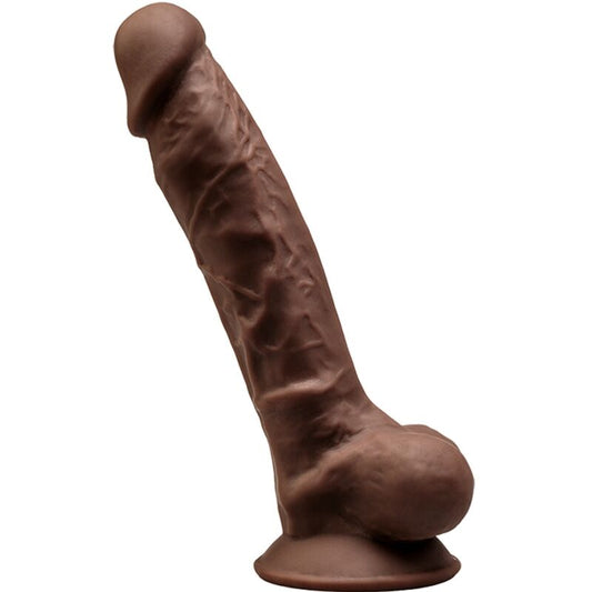 SILEXD - Nr.1 Realistlik dildo Silexpan silikoonist 17.5cm pruun