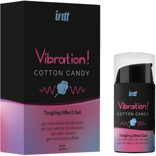 INTT - Unisex vibrating effect gel "Cotton candy" 15ml
