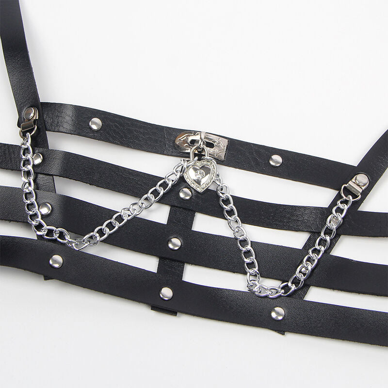 SUBBLIME - Corset harness with chaindetails