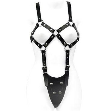 LEATHER BODY - BDSM exposed body costume