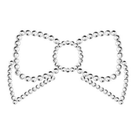 BIJOUX - Silver bow nipple decorations