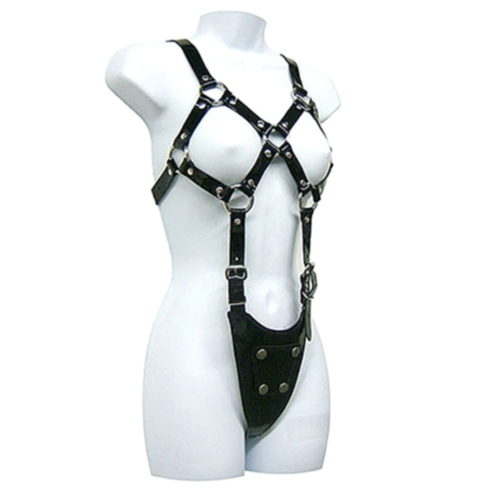 LEATHER BODY - BDSM exposed body costume